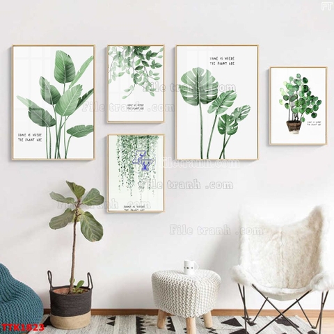 Tranh Lá Cây Nhiệt Đới | Tranh Ngọc Việt - Đắk Lắk | Tranh Ngọc Việt - Xưởng Tranh Đẹp Buôn Ma Thuột (BMT) DakLak