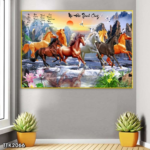 Tranh Mã Đáo Thành Công | Tranh Ngọc Việt - Đắk Lắk | Tranh Ngọc Việt - Xưởng Tranh Đẹp Buôn Ma Thuột (BMT) DakLak