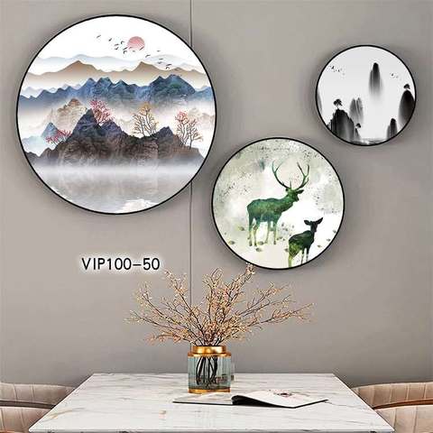 Bộ 3 Tranh Tròn Mới | Tranh Ngọc Việt - Đắk Lắk | Tranh Ngọc Việt - Xưởng Tranh Đẹp Buôn Ma Thuột (BMT) DakLak