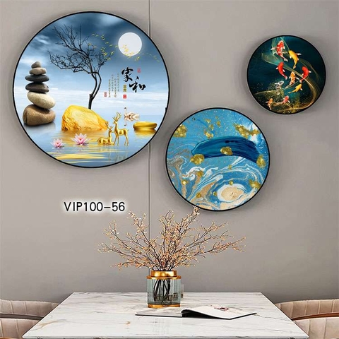 Bộ 3 Tranh Tròn Mới | Tranh Ngọc Việt - Đắk Lắk | Tranh Ngọc Việt - Xưởng Tranh Đẹp Buôn Ma Thuột (BMT) DakLak