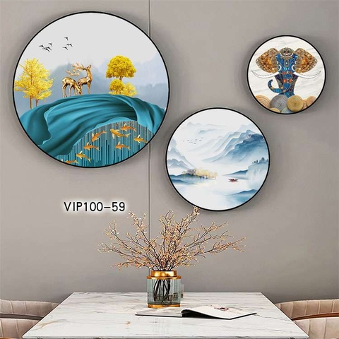 Bộ 3 Tranh Tròn Mới | Tranh Ngọc Việt - Đắk Lắk | Tranh Ngọc Việt - Xưởng Tranh Đẹp Buôn Ma Thuột (BMT) DakLak