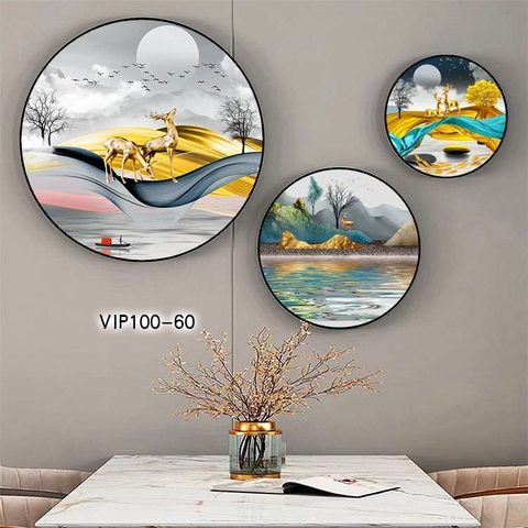 Bộ 3 Tranh Tròn Mới | Tranh Ngọc Việt - Đắk Lắk | Tranh Ngọc Việt - Xưởng Tranh Đẹp Buôn Ma Thuột (BMT) DakLak