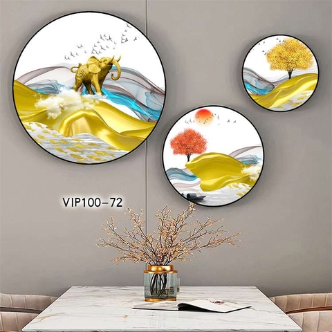 Bộ 3 Tranh Tròn Mới | Tranh Ngọc Việt - Đắk Lắk | Tranh Ngọc Việt - Xưởng Tranh Đẹp Buôn Ma Thuột (BMT) DakLak