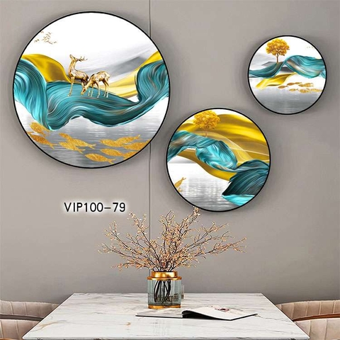 Bộ 3 Tranh Tròn Mới | Tranh Ngọc Việt - Đắk Lắk | Tranh Ngọc Việt - Xưởng Tranh Đẹp Buôn Ma Thuột (BMT) DakLak