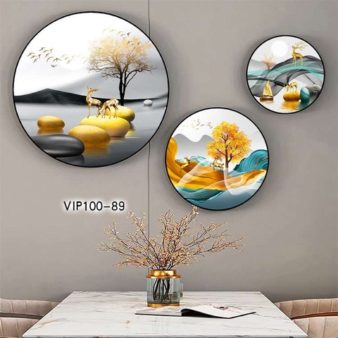 Bộ 3 Tranh Tròn Mới | Tranh Ngọc Việt - Đắk Lắk | Tranh Ngọc Việt - Xưởng Tranh Đẹp Buôn Ma Thuột (BMT) DakLak