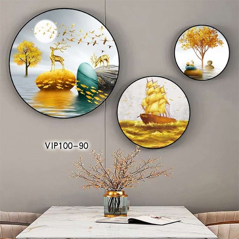 Bộ 3 Tranh Tròn Mới | Tranh Ngọc Việt - Đắk Lắk | Tranh Ngọc Việt - Xưởng Tranh Đẹp Buôn Ma Thuột (BMT) DakLak