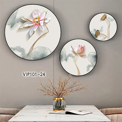 Bộ 3 Tranh Tròn Mới | Tranh Ngọc Việt - Đắk Lắk | Tranh Ngọc Việt - Xưởng Tranh Đẹp Buôn Ma Thuột (BMT) DakLak