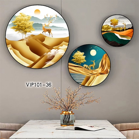 Bộ 3 Tranh Tròn Mới | Tranh Ngọc Việt - Đắk Lắk | Tranh Ngọc Việt - Xưởng Tranh Đẹp Buôn Ma Thuột (BMT) DakLak