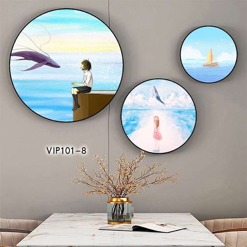 Bộ 3 Tranh Tròn Mới | Tranh Ngọc Việt - Đắk Lắk | Tranh Ngọc Việt - Xưởng Tranh Đẹp Buôn Ma Thuột (BMT) DakLak