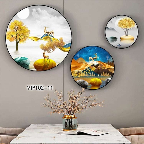 Bộ 3 Tranh Tròn Mới | Tranh Ngọc Việt - Đắk Lắk | Tranh Ngọc Việt - Xưởng Tranh Đẹp Buôn Ma Thuột (BMT) DakLak