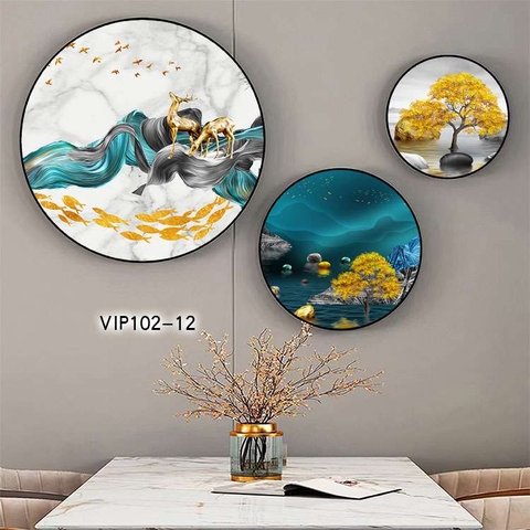 Bộ 3 Tranh Tròn Mới | Tranh Ngọc Việt - Đắk Lắk | Tranh Ngọc Việt - Xưởng Tranh Đẹp Buôn Ma Thuột (BMT) DakLak