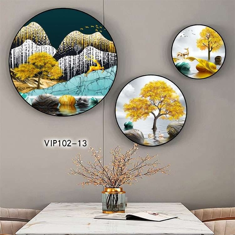 Bộ 3 Tranh Tròn Mới | Tranh Ngọc Việt - Đắk Lắk | Tranh Ngọc Việt - Xưởng Tranh Đẹp Buôn Ma Thuột (BMT) DakLak