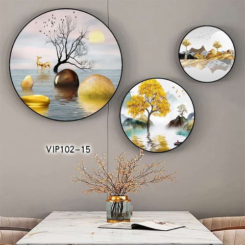 Bộ 3 Tranh Tròn Mới | Tranh Ngọc Việt - Đắk Lắk | Tranh Ngọc Việt - Xưởng Tranh Đẹp Buôn Ma Thuột (BMT) DakLak