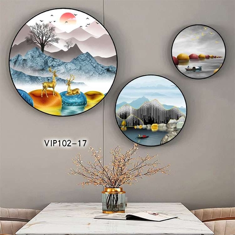 Bộ 3 Tranh Tròn Mới | Tranh Ngọc Việt - Đắk Lắk | Tranh Ngọc Việt - Xưởng Tranh Đẹp Buôn Ma Thuột (BMT) DakLak
