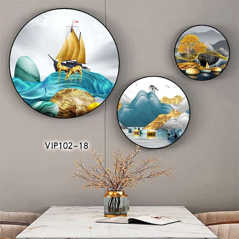 Bộ 3 Tranh Tròn Mới | Tranh Ngọc Việt - Đắk Lắk | Tranh Ngọc Việt - Xưởng Tranh Đẹp Buôn Ma Thuột (BMT) DakLak