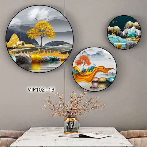 Bộ 3 Tranh Tròn Mới | Tranh Ngọc Việt - Đắk Lắk | Tranh Ngọc Việt - Xưởng Tranh Đẹp Buôn Ma Thuột (BMT) DakLak