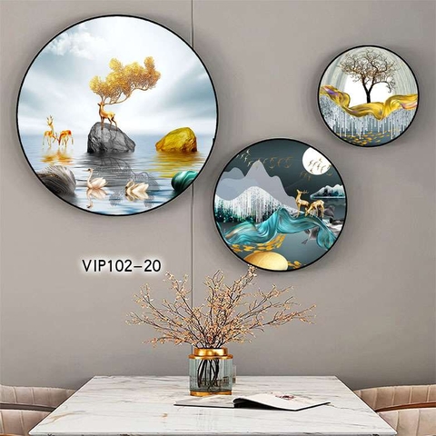 Bộ 3 Tranh Tròn Mới | Tranh Ngọc Việt - Đắk Lắk | Tranh Ngọc Việt - Xưởng Tranh Đẹp Buôn Ma Thuột (BMT) DakLak