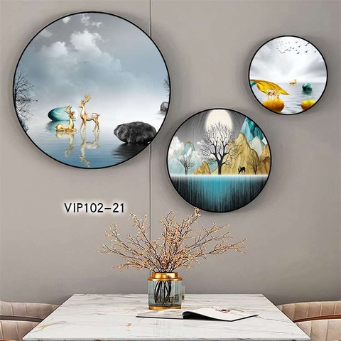 Bộ 3 Tranh Tròn Mới | Tranh Ngọc Việt - Đắk Lắk | Tranh Ngọc Việt - Xưởng Tranh Đẹp Buôn Ma Thuột (BMT) DakLak
