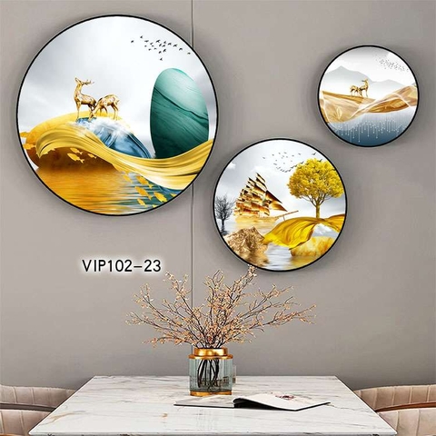 Bộ 3 Tranh Tròn Mới | Tranh Ngọc Việt - Đắk Lắk | Tranh Ngọc Việt - Xưởng Tranh Đẹp Buôn Ma Thuột (BMT) DakLak