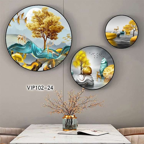 Bộ 3 Tranh Tròn Mới | Tranh Ngọc Việt - Đắk Lắk | Tranh Ngọc Việt - Xưởng Tranh Đẹp Buôn Ma Thuột (BMT) DakLak