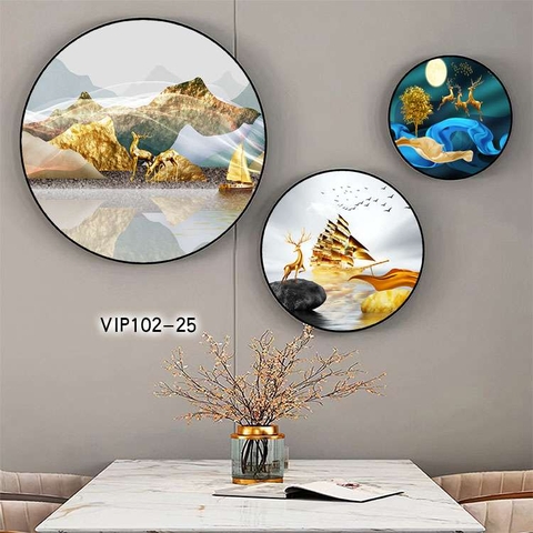 Bộ 3 Tranh Tròn Mới | Tranh Ngọc Việt - Đắk Lắk | Tranh Ngọc Việt - Xưởng Tranh Đẹp Buôn Ma Thuột (BMT) DakLak