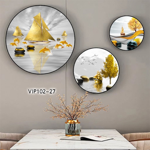 Bộ 3 Tranh Tròn Mới | Tranh Ngọc Việt - Đắk Lắk | Tranh Ngọc Việt - Xưởng Tranh Đẹp Buôn Ma Thuột (BMT) DakLak