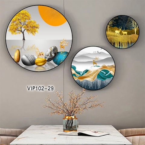 Bộ 3 Tranh Tròn Mới | Tranh Ngọc Việt - Đắk Lắk | Tranh Ngọc Việt - Xưởng Tranh Đẹp Buôn Ma Thuột (BMT) DakLak