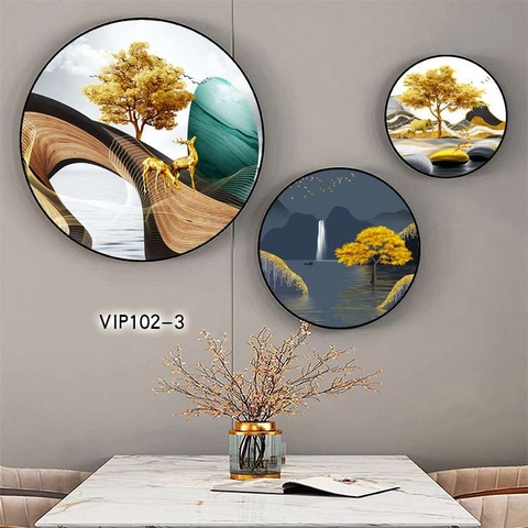 Bộ 3 Tranh Tròn Mới | Tranh Ngọc Việt - Đắk Lắk | Tranh Ngọc Việt - Xưởng Tranh Đẹp Buôn Ma Thuột (BMT) DakLak