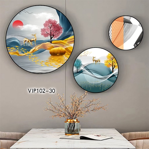 Bộ 3 Tranh Tròn Mới | Tranh Ngọc Việt - Đắk Lắk | Tranh Ngọc Việt - Xưởng Tranh Đẹp Buôn Ma Thuột (BMT) DakLak