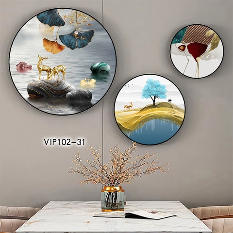 Bộ 3 Tranh Tròn Mới | Tranh Ngọc Việt - Đắk Lắk | Tranh Ngọc Việt - Xưởng Tranh Đẹp Buôn Ma Thuột (BMT) DakLak