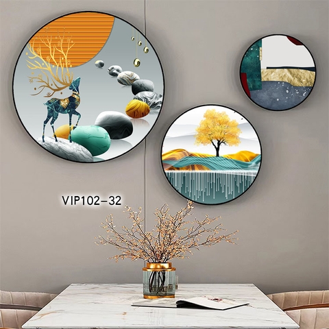 Bộ 3 Tranh Tròn Mới | Tranh Ngọc Việt - Đắk Lắk | Tranh Ngọc Việt - Xưởng Tranh Đẹp Buôn Ma Thuột (BMT) DakLak