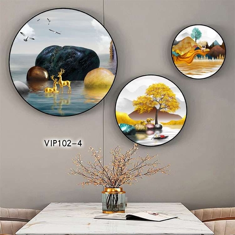 Bộ 3 Tranh Tròn Mới | Tranh Ngọc Việt - Đắk Lắk | Tranh Ngọc Việt - Xưởng Tranh Đẹp Buôn Ma Thuột (BMT) DakLak