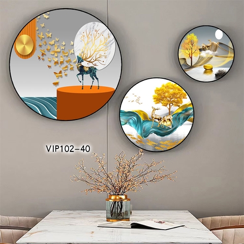 Bộ 3 Tranh Tròn Mới | Tranh Ngọc Việt - Đắk Lắk | Tranh Ngọc Việt - Xưởng Tranh Đẹp Buôn Ma Thuột (BMT) DakLak