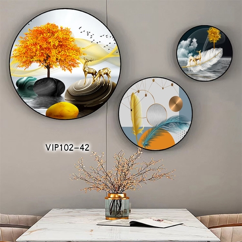 Bộ 3 Tranh Tròn Mới | Tranh Ngọc Việt - Đắk Lắk | Tranh Ngọc Việt - Xưởng Tranh Đẹp Buôn Ma Thuột (BMT) DakLak