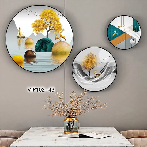 Bộ 3 Tranh Tròn Mới | Tranh Ngọc Việt - Đắk Lắk | Tranh Ngọc Việt - Xưởng Tranh Đẹp Buôn Ma Thuột (BMT) DakLak