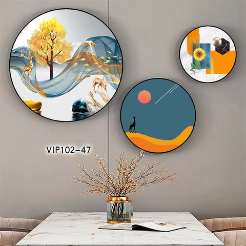 Bộ 3 Tranh Tròn Mới | Tranh Ngọc Việt - Đắk Lắk | Tranh Ngọc Việt - Xưởng Tranh Đẹp Buôn Ma Thuột (BMT) DakLak