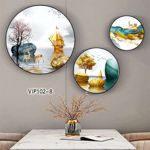 Bộ 3 Tranh Tròn Mới | Tranh Ngọc Việt - Đắk Lắk | Tranh Ngọc Việt - Xưởng Tranh Đẹp Buôn Ma Thuột (BMT) DakLak