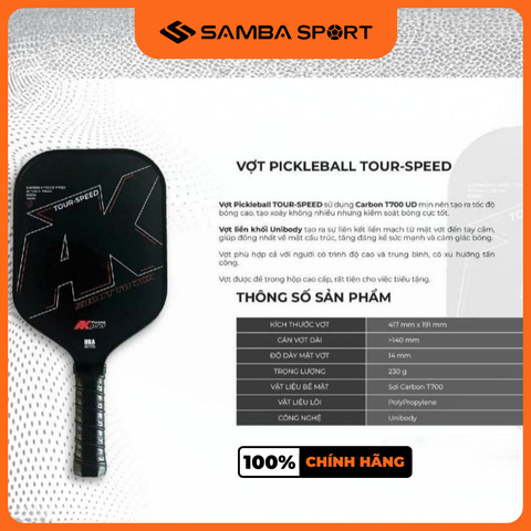 Vợt pickleball AKpro -  Tour - Speed