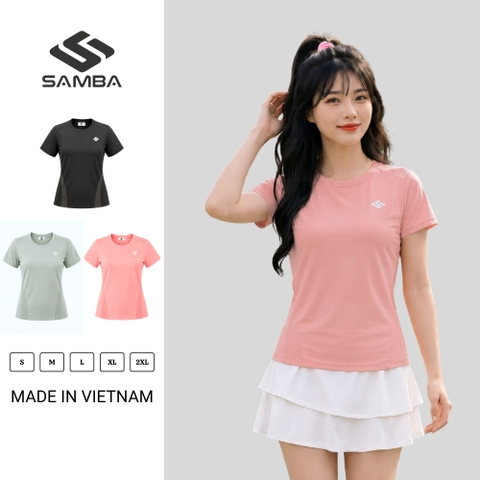 Áo thể thao nữ cổ tròn Samba Aura