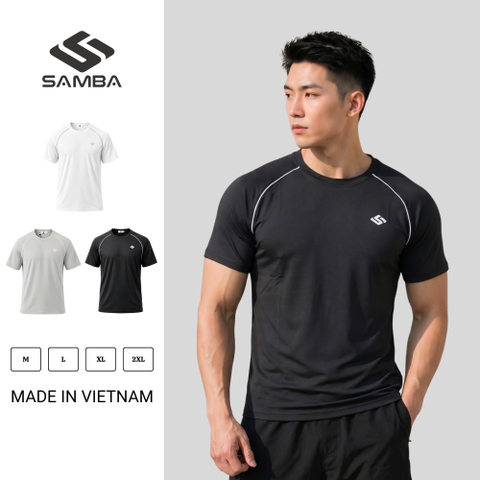 Áo cổ tròn nam Samba Motion