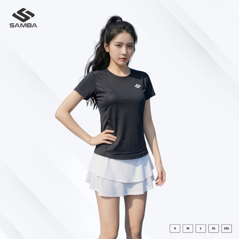 Áo thể thao nữ cổ tròn Samba Aura