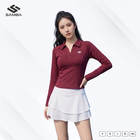 Áo polo nữ tay dài Samba Swift