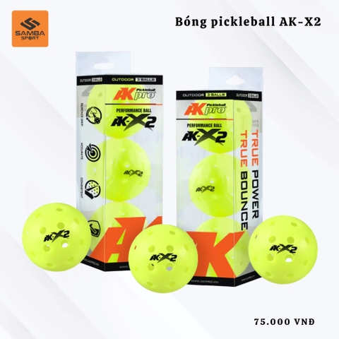 Bóng Pickleball AKpro - AK-X2 - 3 Quả