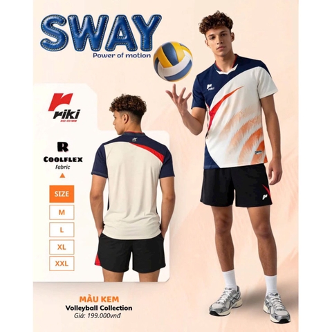 Quần áo bóng chuyền nam Riki Standard Sway