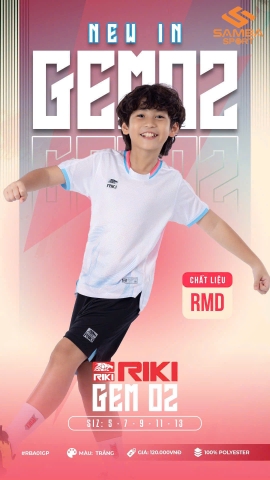 Quần áo bóng đá trẻ em Riki Gem 02