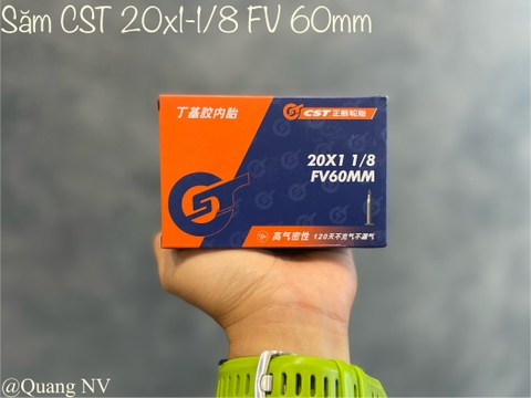 Săm (ruột) xe đạp CST 20(451)x1-1/8 FV 60mm