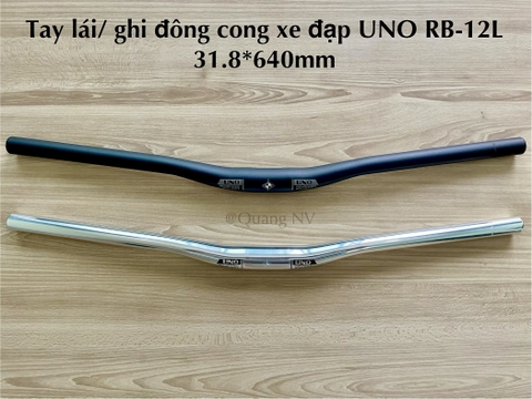 Tay lái/ ghi đông cong xe đạp UNO RB-12L 31.8*640mm