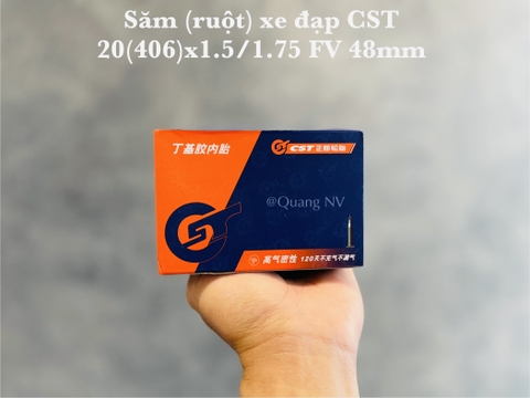 Săm (ruột) xe đạp CST 20(406)x1.5/1.75 FV 48mm
