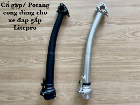 Cổ gập/ Potang cong dùng cho xe đạp gấp Litepro
