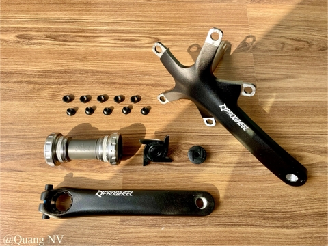 Bộ đùi đĩa/ giò đĩa trục rỗng xe đạp Prowheel Midtown 130BCD